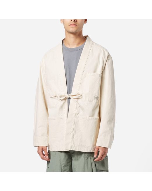 Snow Peak Canvas Noragi Jacket in Natural for Men Lyst