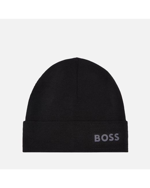 Boss Black Aride Wool-blend Beanie for men