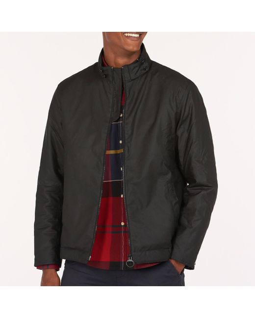 Barbour Barnby Wax Jacket in Black for Men | Lyst