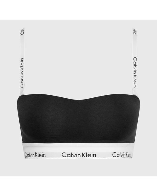 Calvin Klein Black Modern Stretch-jersey Lightly Lined Bandeau