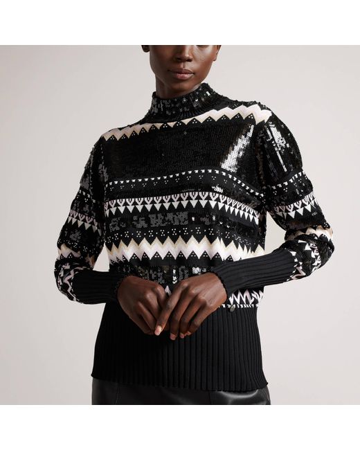 Ted Baker Limara Jumper in Black | Lyst UK