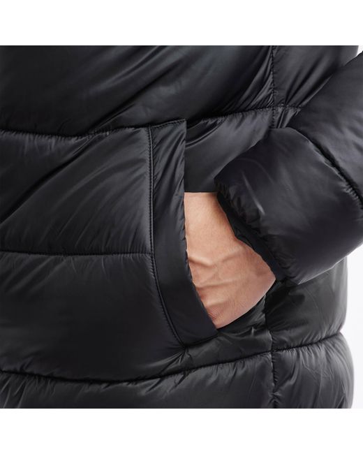 Barbour Black Bobber Quilt Jacket for men