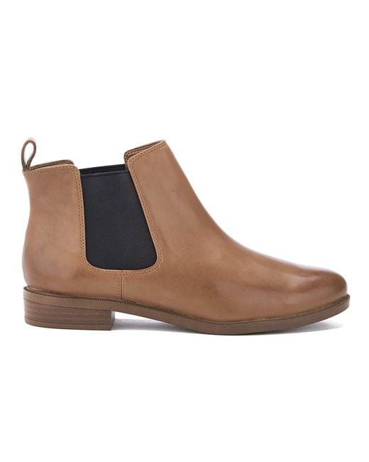 Clarks Brown Taylor Shine Leather Chelsea Boots