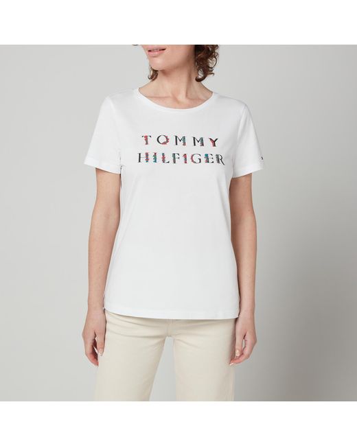 tommy hilfiger floral t shirt