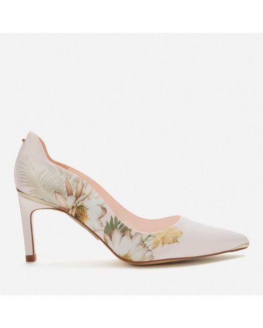 Ted Baker Pink Erwiin Floral Court Shoes