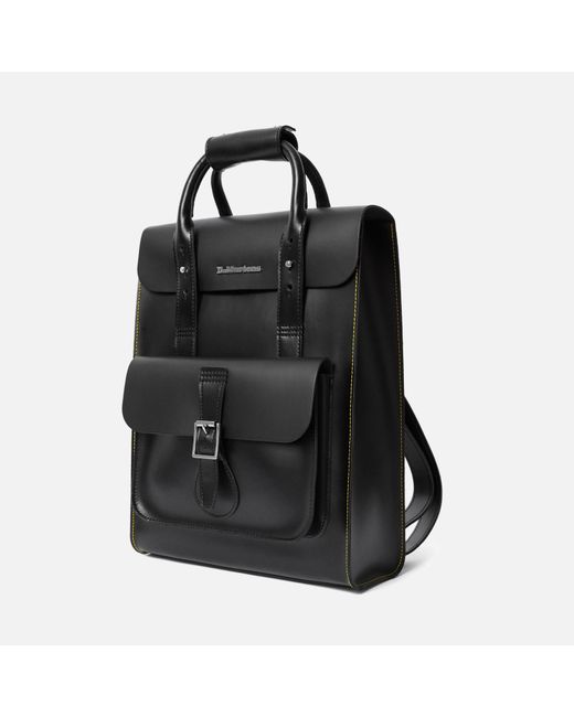Dr. Martens Black Smooth Coated Leather Backpack