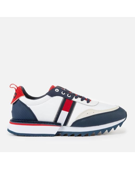 Tommy Hilfiger Denim Fashion Running Style Trainers in White for Men | Lyst