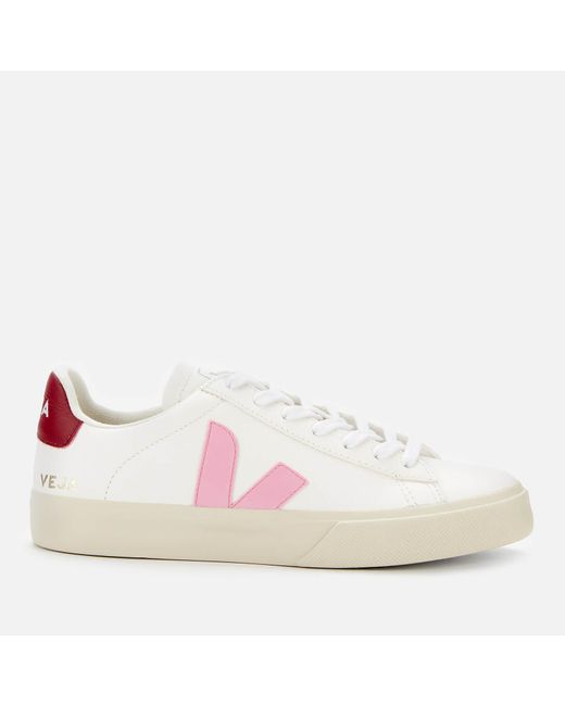 Veja Pink Campo Chrome Free Leather Trainers