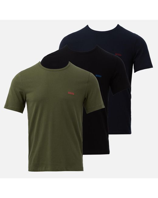 Boss Green Cotton-jersey 3-pack T-shirts for men