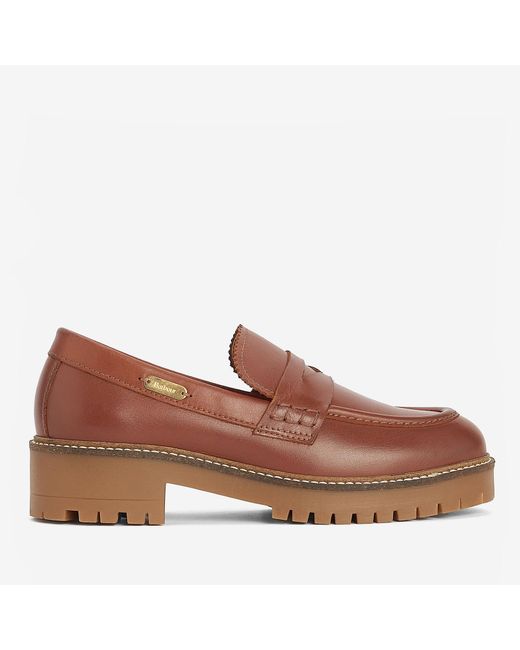Barbour Brown Norma Leather Loafers