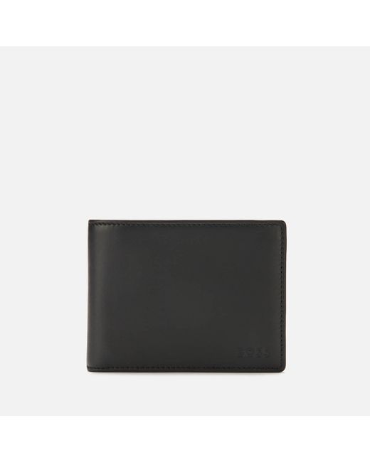 BOSS by HUGO BOSS Leather Arezzo Bifold Wallet in Black for Men | Lyst  Australia