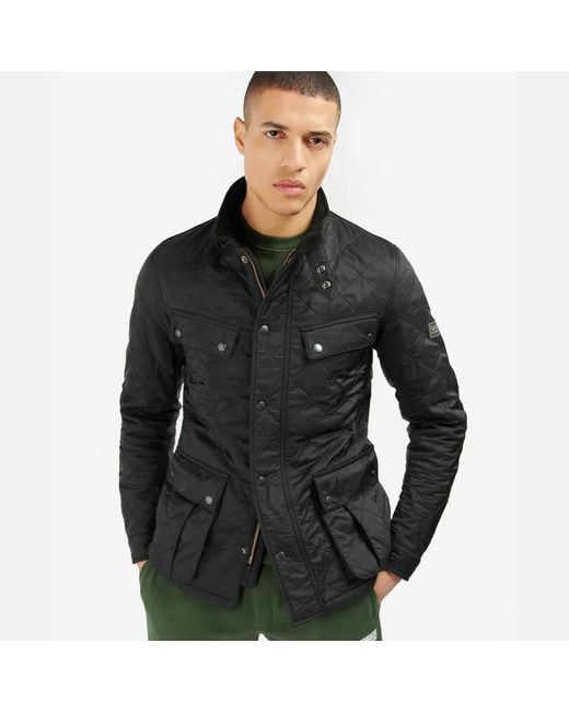 Barbour Black Tourer Ariel Polarquilt Jacket for men