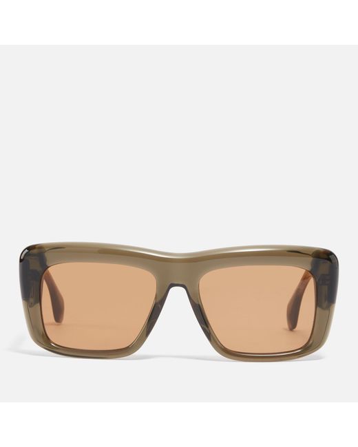 Vivienne Westwood Natural Laurent Rectangle Frame Acetate Sunglasses for men