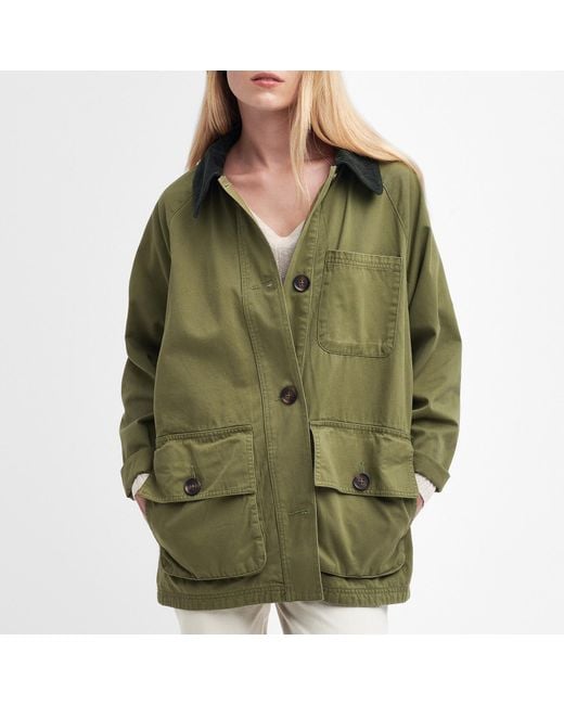 Barbour Green Pennycress Cas Cotton-twill Jacket