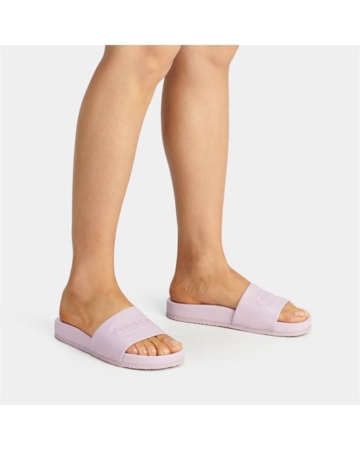 COACH Multicolor Alexis Leather Slide Sandals