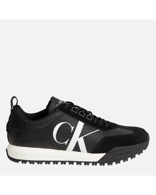 Calvin Klein Retro Running Trainers in Black for Men | Lyst