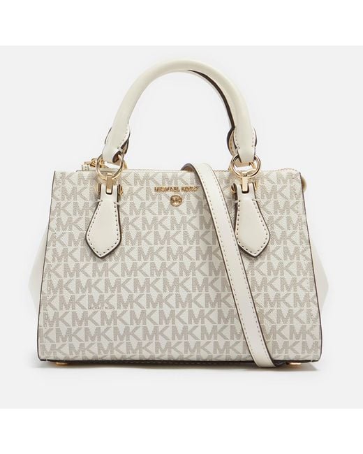 MICHAEL Michael Kors Canvas Marilyn Small Cross Body Bag Lyst Australia