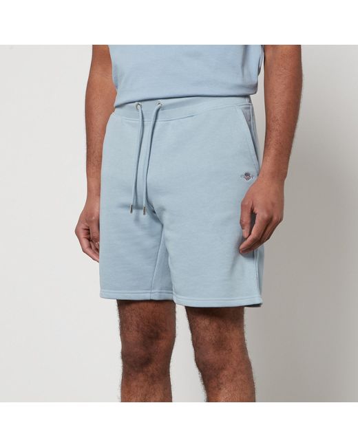 Gant Blue Shield Cotton-blend Sweat Shorts for men