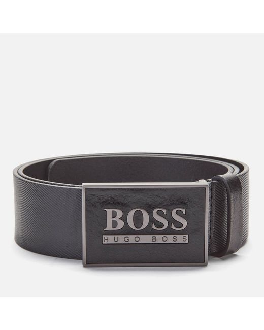 BOSS by HUGO BOSS Icon Belt in Black for Men - Lyst