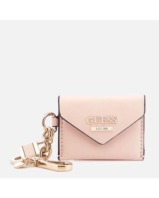 Guess Pink Gia Envelope Keychain