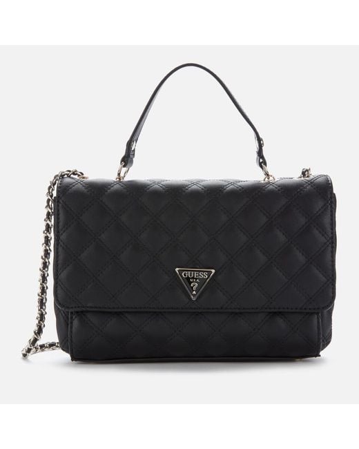 Guess Cessily Convertible Cross Body Bag in Black Lyst