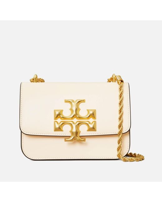Tory Burch Small Eleanor Spazzolato Leather Shoulder Bag in Metallic | Lyst