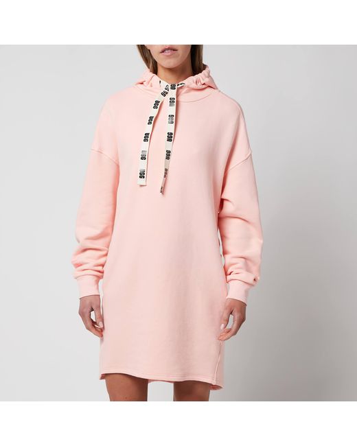 UGG Fleece Aderyn Hoodie Dress in Pink 