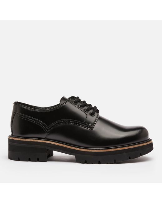 Clarks Orianna Leather Chunky Derby Shoes in Black - Save 1% | Lyst Canada