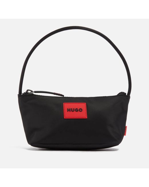 HUGO Black Ethon 2.0 Nylon Hobo Bag