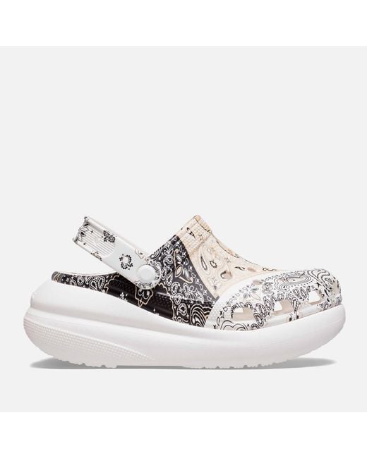 CROCSTM Multicolor Classic Crush Bandana-print Platform Clogs