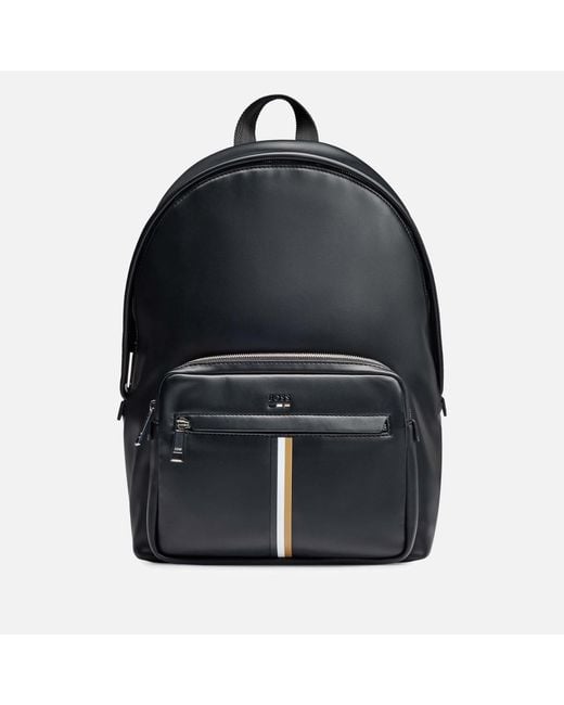 Boss Black Ray Corporate Faux Leather Backpack for men
