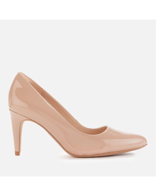 Clarks Laina Rae Leather Shoes In in Natural | Lyst