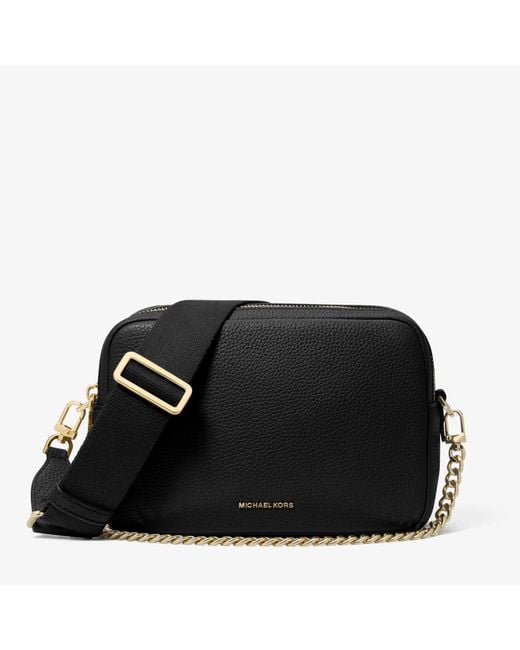 MICHAEL Michael Kors Black Bryant Medium Leather Crossbody Bag