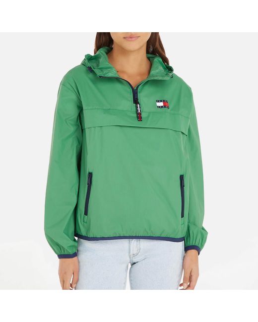 Tommy Hilfiger Green Logo-patched Nylon-shell Chicago Overtop