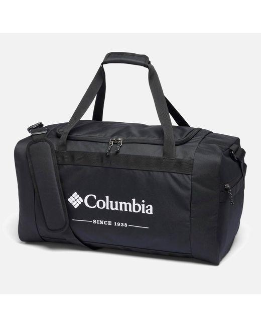 Columbia Black Zigzag 50l Canvas Duffle Bag for men