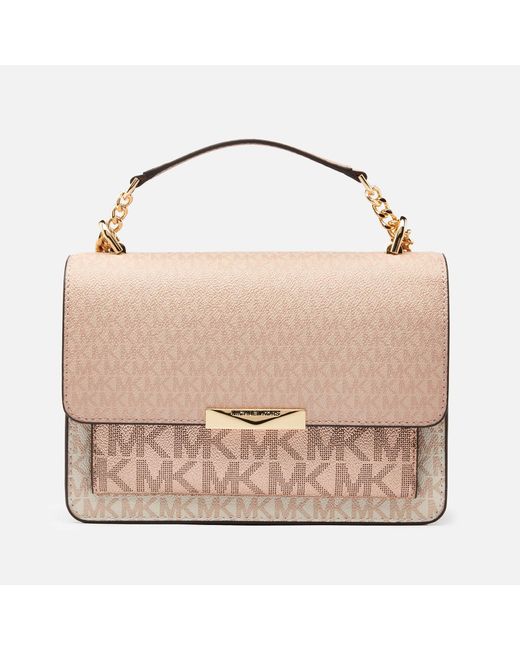 MICHAEL Michael Kors Pink Jade Large Gusset Shoulder Bag