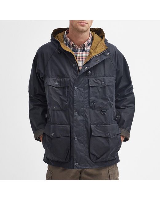 Barbour Blue Tarn Utility Cotton Wax Jacket for men