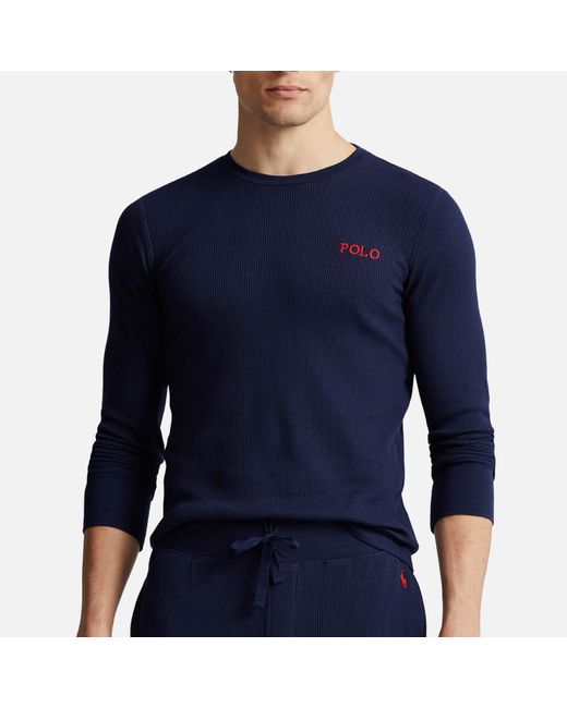 Polo Ralph Lauren Nachthemd aus Waffelpiqué in Blue für Herren