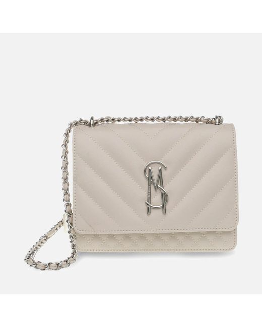 Steve Madden Natural Bamara Quilted Faux Leather Cross-body Bag
