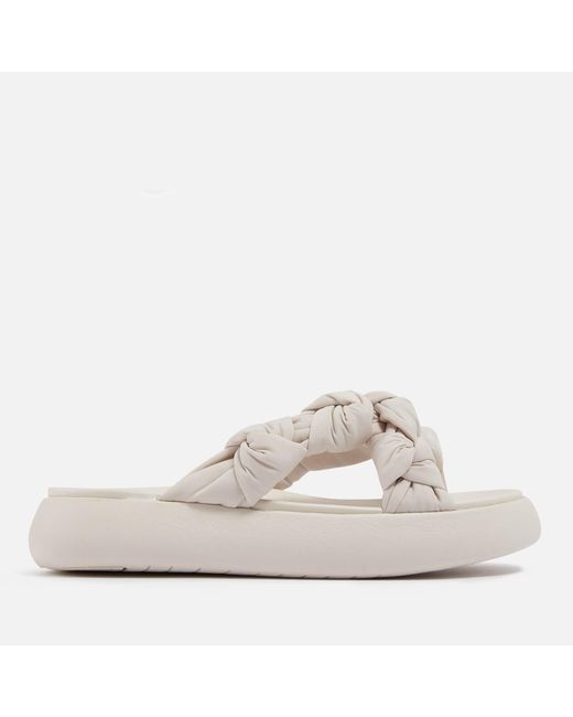TOMS White Alpargata Mallow Jersey Sandals