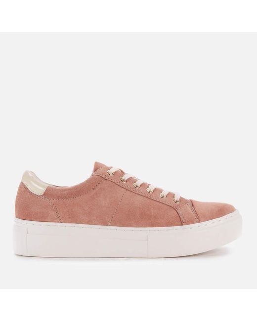 Vagabond Suede Trainers in Pink - Lyst