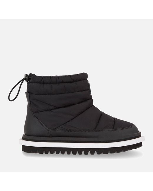 Tommy Hilfiger Black Recycled Padded Cleat Snow Boots