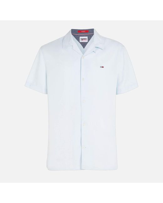 Tommy Hilfiger Lycocell Camp Shirt in White for Men Lyst