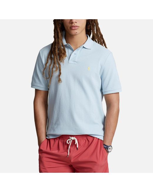 Polo Ralph Lauren Blue Custom Slim Fit Cotton-piqué Polo Shirt for men