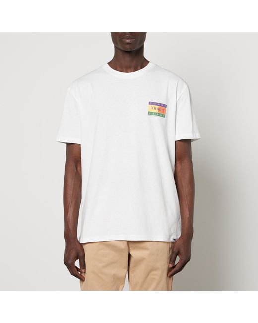 Tommy Hilfiger White Summer Flag Cotton-jersey T-shirt for men