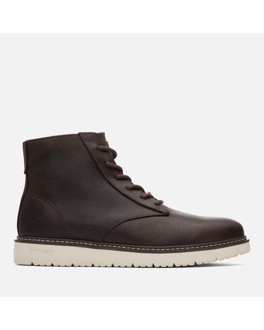 TOMS Navi TRVL Lite Leather Boots in Brown für Herren