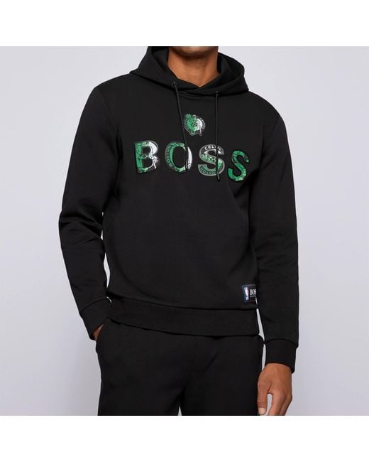 BOSS by HUGO BOSS X Nba Celtics Pullover Hoodie in Black for Men