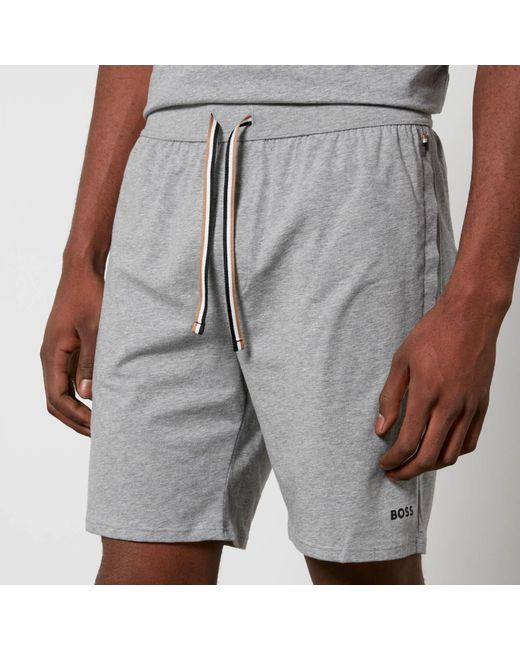 Boss Gray Unique Cotton Shorts for men