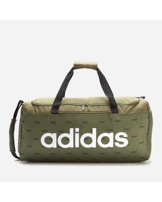 Adidas Green Linear Duffle Bag