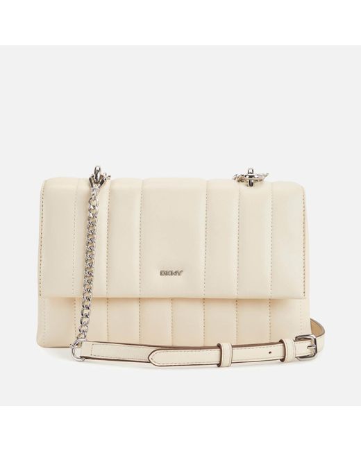 DKNY White Seva Medium Shoulder Bag